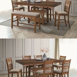 Solid Sturdy Dining sets. 2 Colors. 