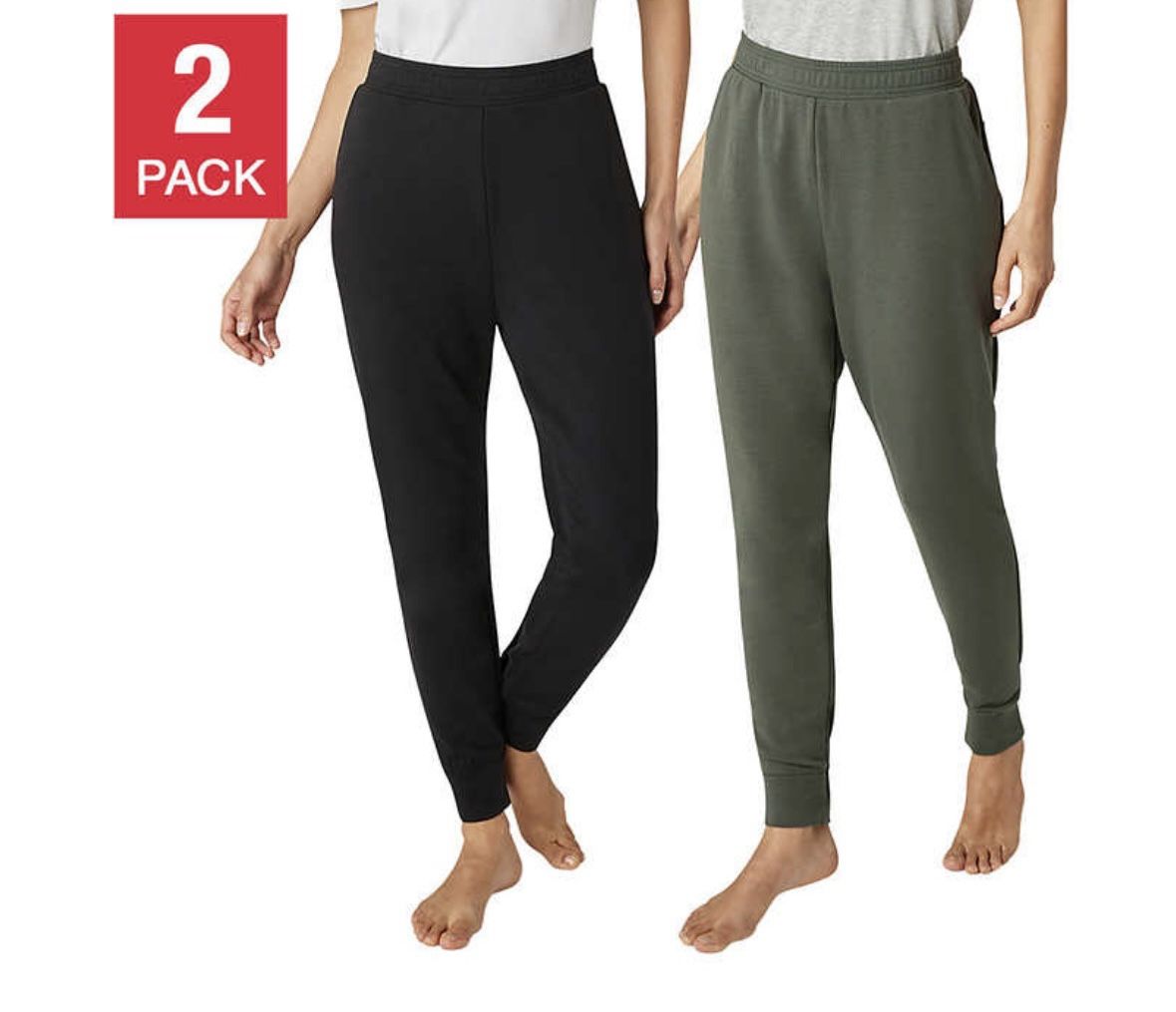 Eddie Bauer Women's Lounge Pant, 2-pack Joggers Live your Adventure