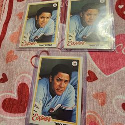 Tony Perez 3 '78 Topps Baseball Cards 