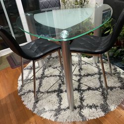 Contemporary Pub Table With 3 Chairs