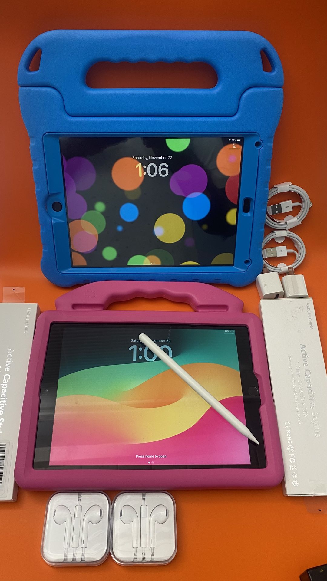 📱 Apple iPad 6th Generation – 9.7” Retina, 128 GB + Stylus & Accessories