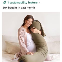 New BBHUGME Pregnancy Pillow Adjustable Olive 