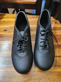 New Boys Size 8A Black Tap Shoes