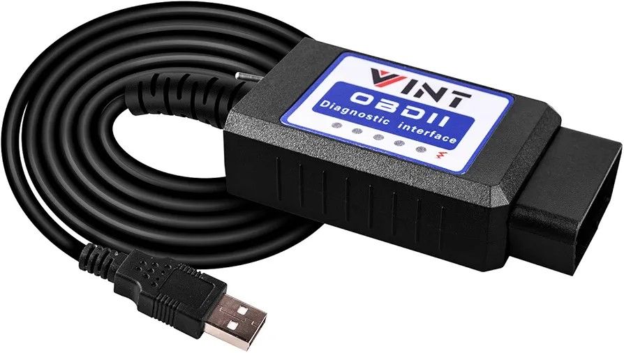 OBD2 Adapter FORSCans VINT-TT55502 ELMconfig ELM327 Modified VINTscan for All Windows Compatible with Ford Cars F150 F250 and Light Pickup Truck Scan