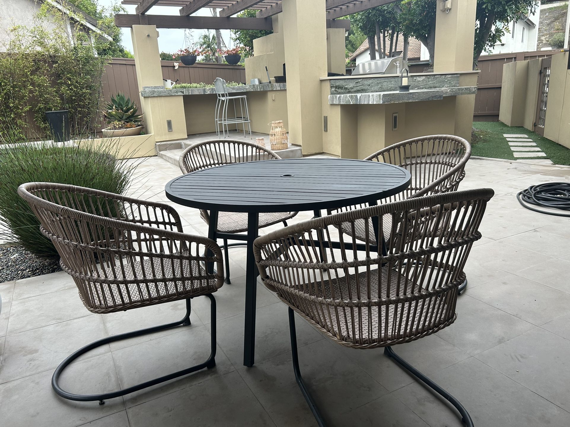 Table and chairs