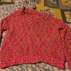 Women's confetti popcorn sweater