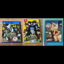 Atelier Ryza 2 Collectors Edition & Persona 4 Golden For Nintendo Switch & PS4 (NEW)