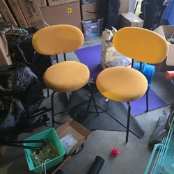 Set of 2 Yellow Accent Chairs – Modern & Stylish
