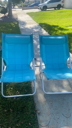 Two patio / beach chairs