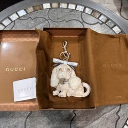 GUCCI Guccioli Beagle Sam Dog Bag Charm Keyring Key Chain for