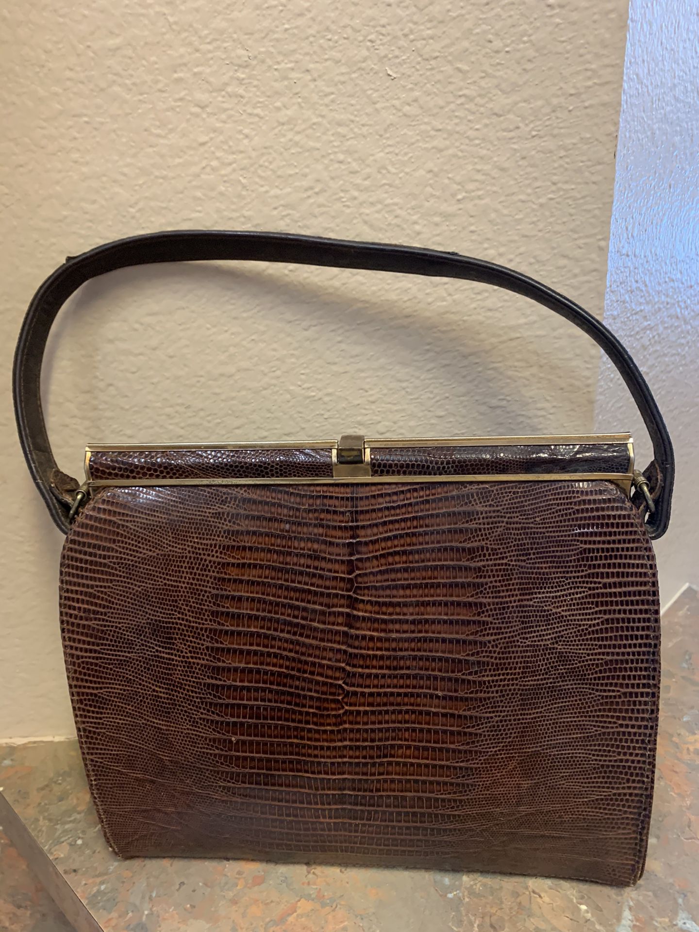 Vintage Youngman 1950’s Genuine Lizard Handbag