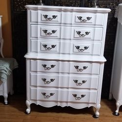 Thomasville French Provincial Highboy Dresser Chest Solid Wood Measurements On Picture PICKUP ONLY 