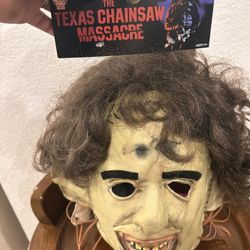 NEW LEATHER FACE CHAINSAW MASSACRE Halloween Mask
