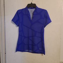 Nike Dri-Fit Golf Shirt, Size X-Small, Color Purple 