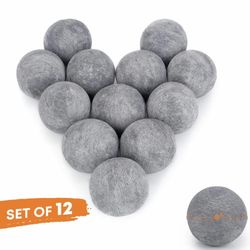 Brand New Set of 12 Round Ceramic Balls for Indoor/Outdoor Fire Pits (still sealed in box !)