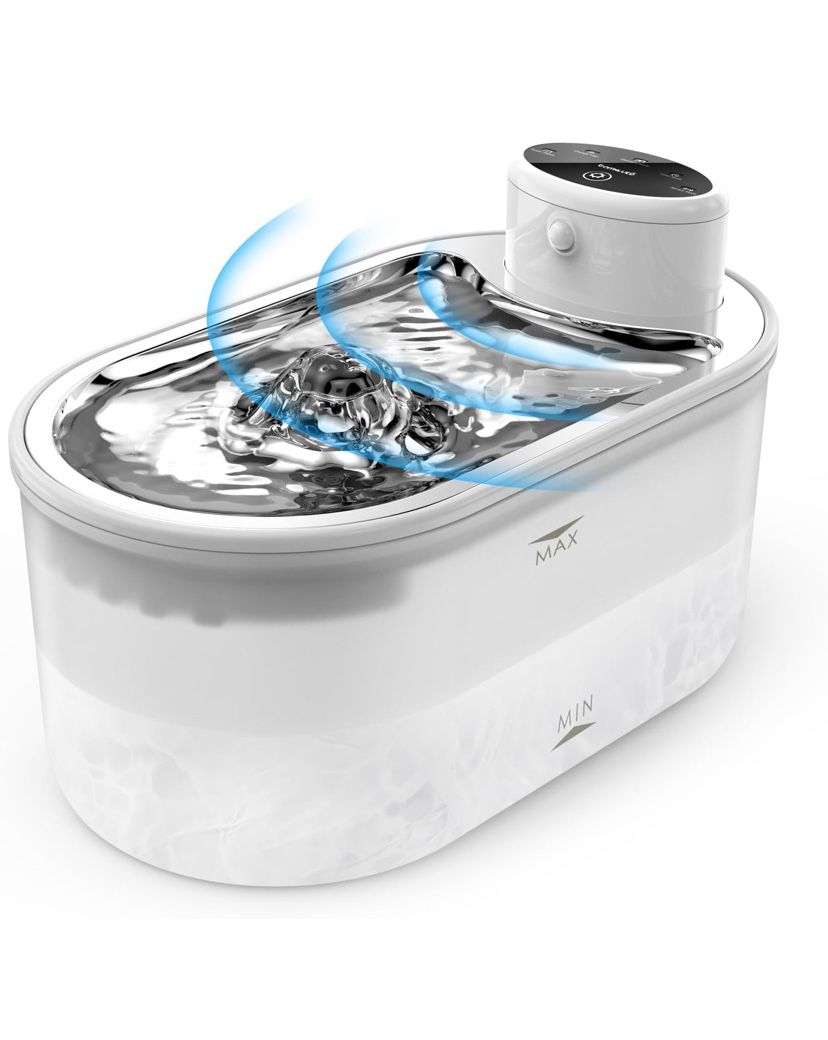 Tomxcute Battery Operated Cat Water Fountain,3.0L