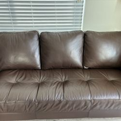 Leather Couch & Loveseat 