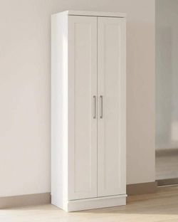 Sauder Soft White 71 in. Tall Storage Cabinet | SaleSumo INSANE DEAL (FIRM)