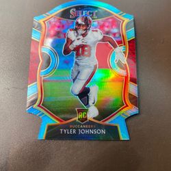 2020 Panini Select Tyler Johnson (Bucs) Orange Prizm Die Cut Card No. 85 RC  