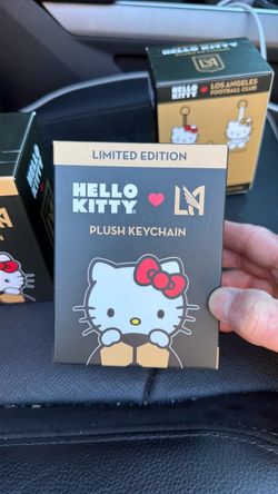 Lafc hello kitty plush keychain