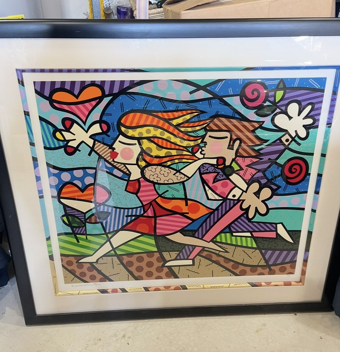 Romero Britto “Love Blossoms”