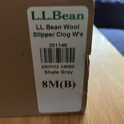 LL Bean Wool Slipper Clog