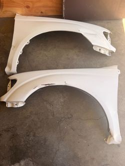 White Tacoma Fenders Pair OEM