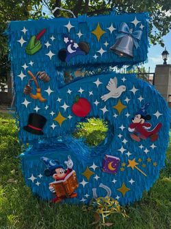 Mickey Mouse Fantasia 2000 number five pinata número cinco