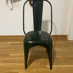 Anthropologie Metal Dining Chairs (x3)