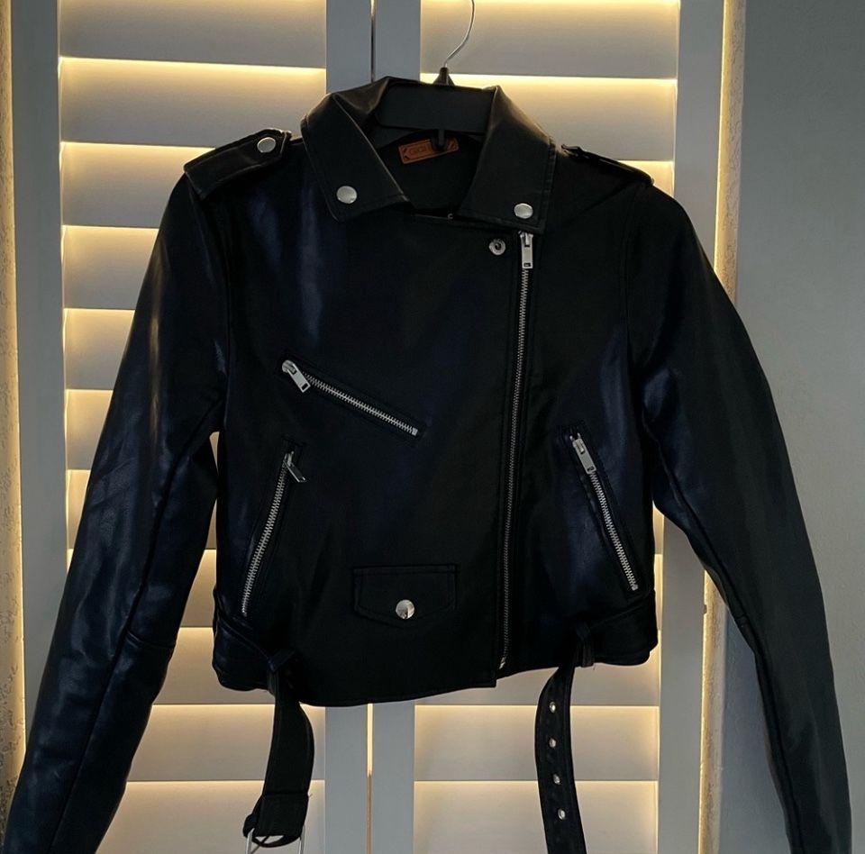 Leather Jacket! Embroidered  Hand Made 