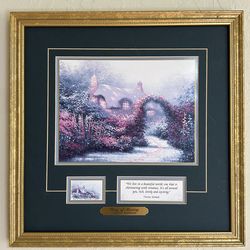 Thomas Kinkade “Glory of Morning” Framed Accent Print w/ COA – 14x14