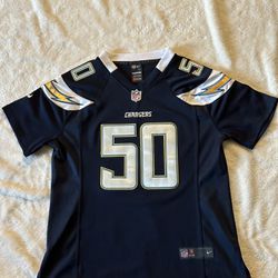 NIKE NFL TE’O #50 Men’s Navy Blue Large Los Angelas Chargers Jersey 