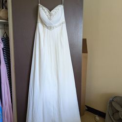 Strapless Ivory Wedding Dress NWT Size 14