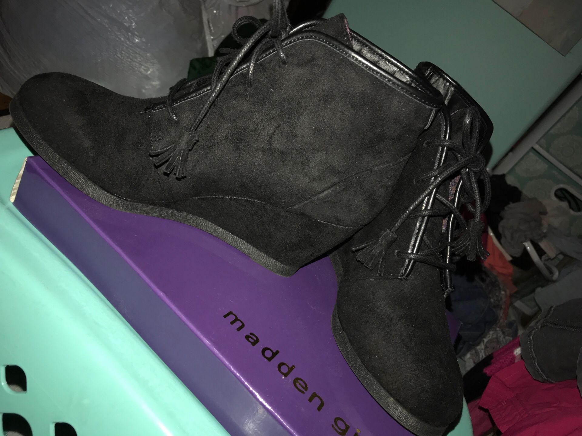Madden girl wedge booties