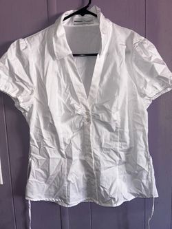 Collard White Shirt (Bershka)