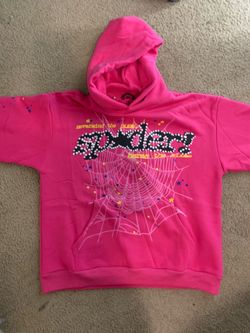 pinky spider hoodie size large