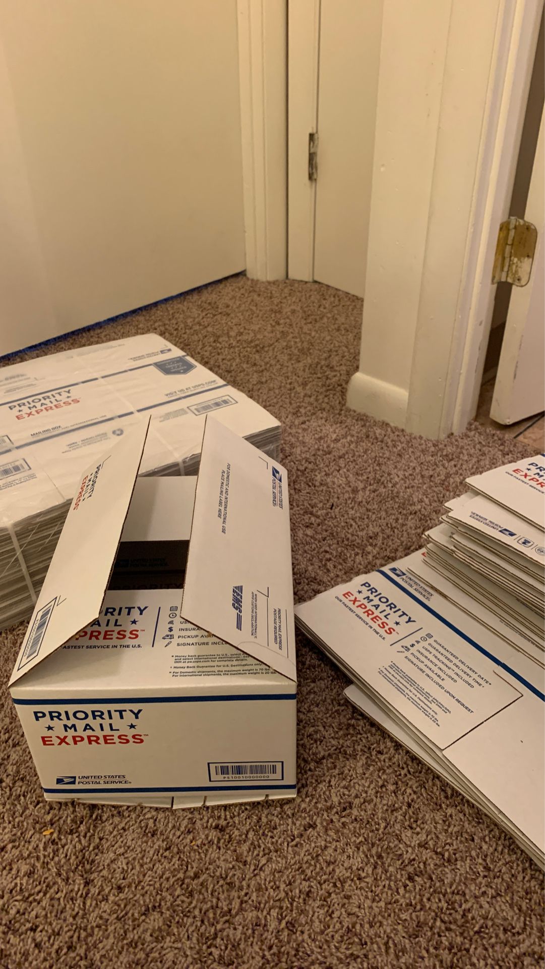 Priority mail express boxes