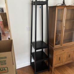 Coat Rack With Shelves