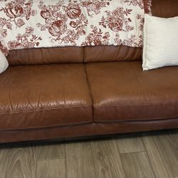 Brown Leather Couch