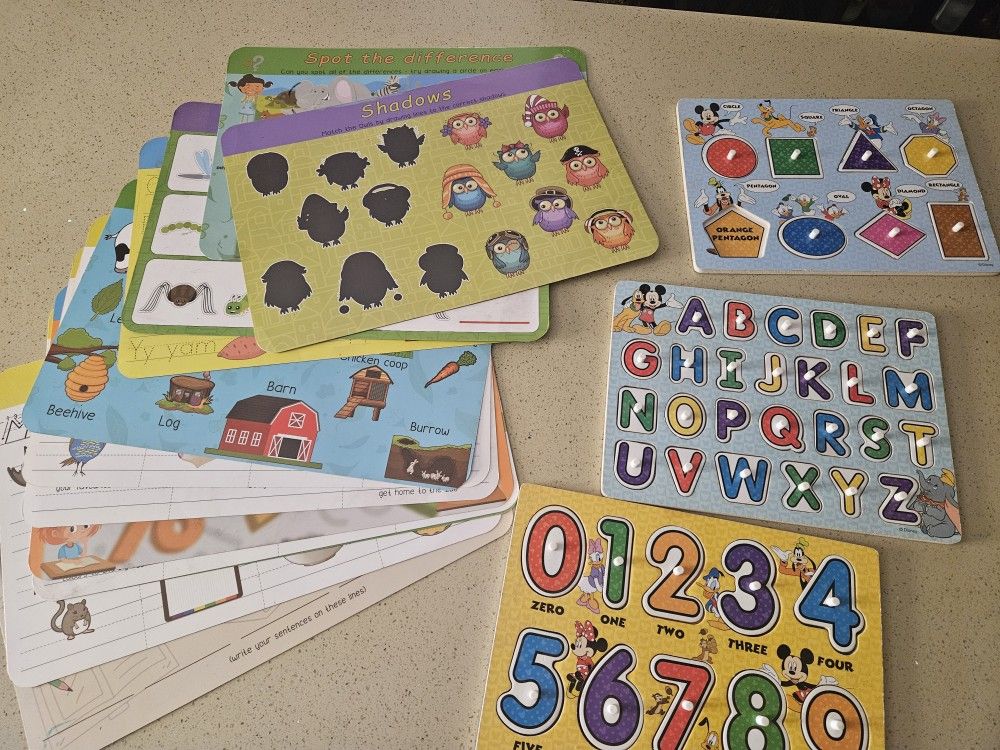 Puzzle and Dry Erase Sheets