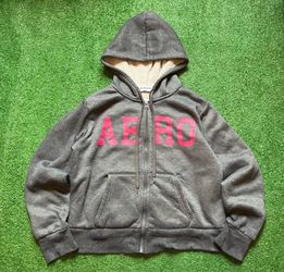 Aeropostale Gray Zip-Up Hoodie