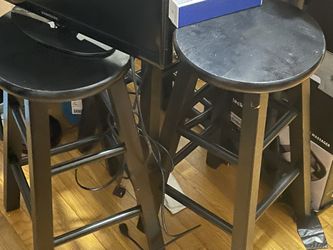 New Black Bar Stools (2)