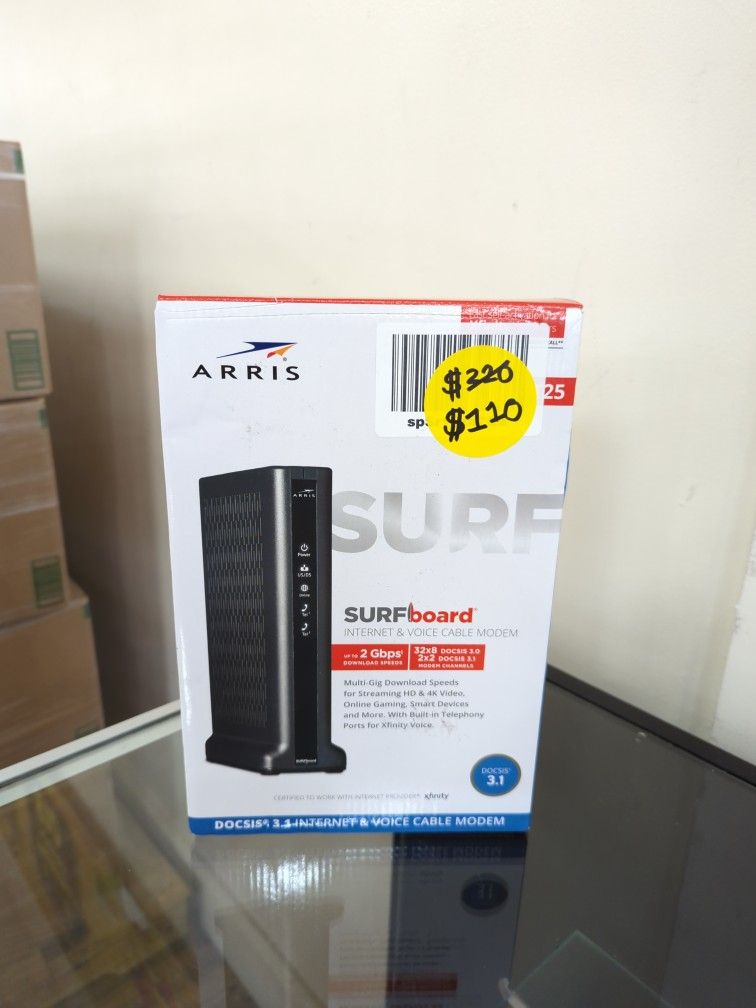 ARRIS SURFboard DOCSIS 3.1 Internet & Voice Cable Modem 