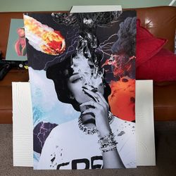 Rihanna Abstract Art Print