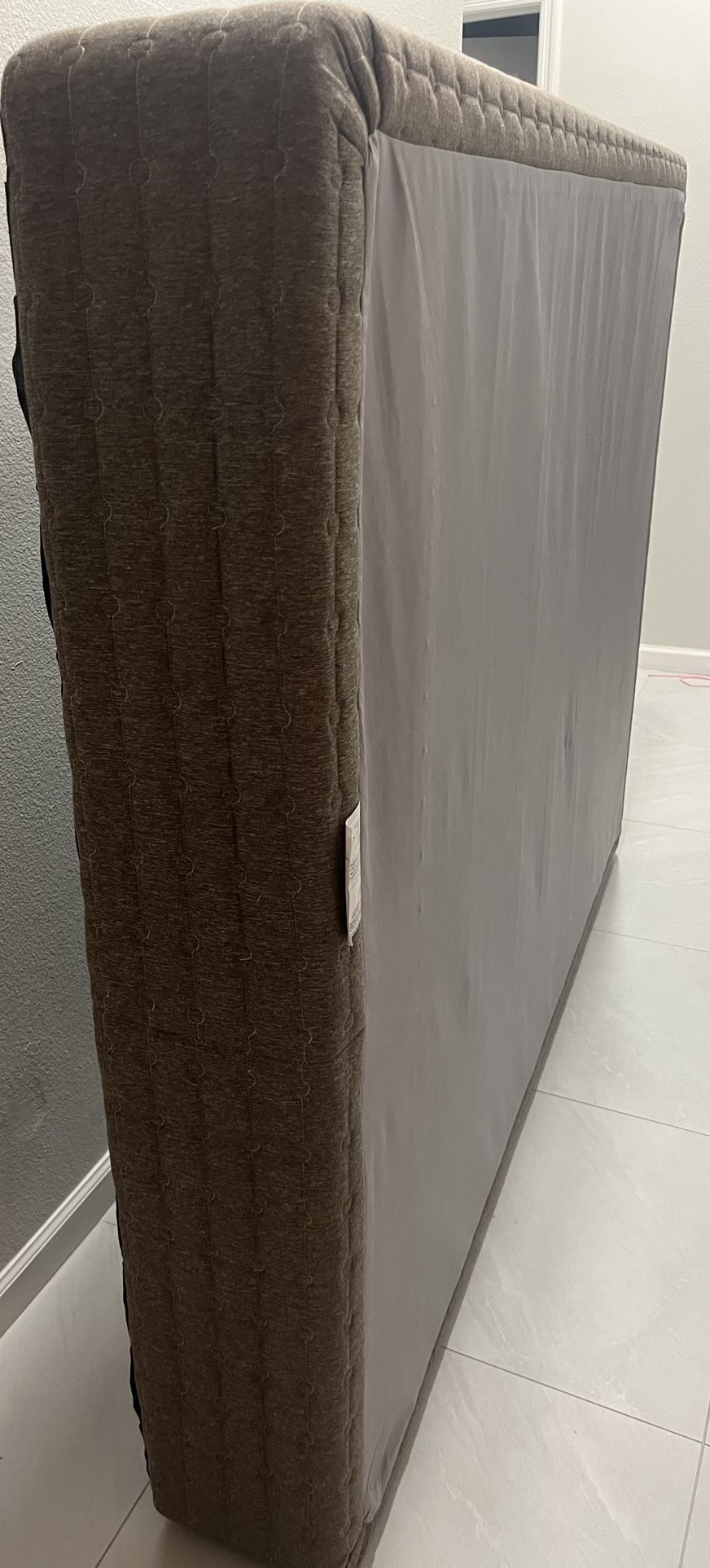 Queen Box Spring and Bed Rail.