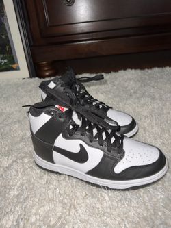 Womens High ‘Black White’ Dunks, 5.5