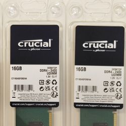 Crucial 2x16GB DDR4-2400 UDIMM