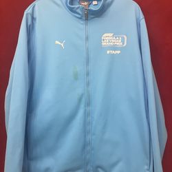 FORMULA 1 LAS VEGAS GRAND PRIX F1 2024 STAFF PUMA JACKET XXL 2XL BLUE ‼️ Has Stained ‼️ See Picture For Details