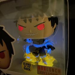 GLOW Shinra Funko Pop Box Lunch Exclusive GITD Fire Force 981 with Protector