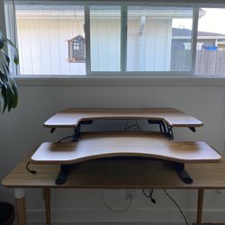 Sit/stand desk topper — Varidesk